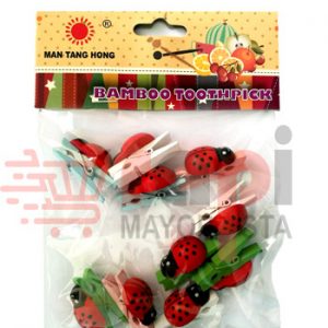 Pack x10 Mini Broches Mariquita 024C7(h)