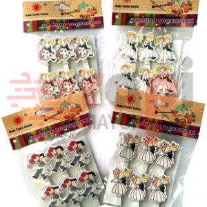 Pack x 6 Mini Broches Pareja D5 (h)