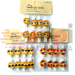 Pack x 8 Broches Decorados Emoticon 008E20(h)