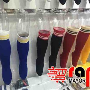 Medias Rayadas Colores  De Hilo A7(h)