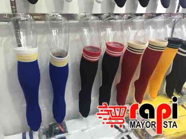 Medias Rayadas Colores  De Hilo A7(h)