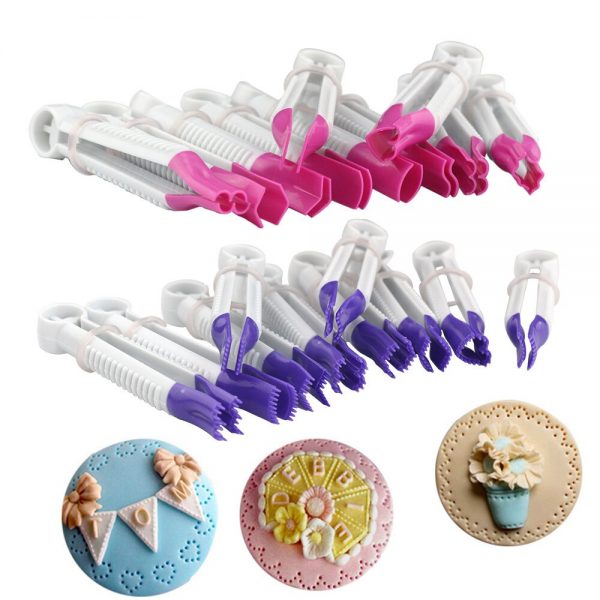 Set x10 piezas corrugadora fondant encaje Grande (hl)