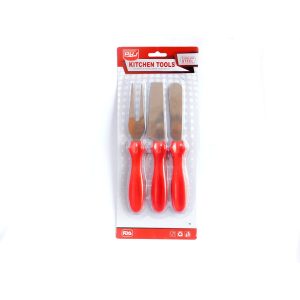Kit de espatula + cuchillo + tenedor para rebanar queso 4106 (hl)