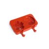 Molde de silicona para paletas de helado en forma de frutilla redonda y flor (hl) - Imagen 2