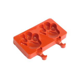 Molde de silicona para paletas de helado en forma de la huella del perro (hl)