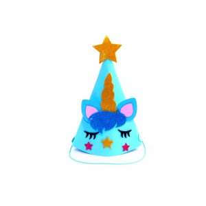 Gorros de goma eva decorativos de fiesta diseño unicornio (hl)