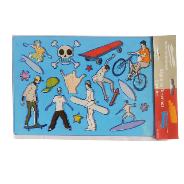 Tablero de dibujo en forma de un niño jugando 025A10 (hl)