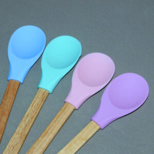 Cuchara silicona con mango madera x1 047F5 (hl)