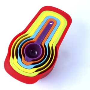 Cucharas/tazas 6 medidoras multicolor 2541 (hl)