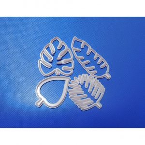 Cortantes x4 forma de hojas 030A4 (hl)