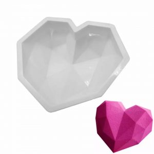Molde de silicona modelo corazón diamante (hl)