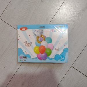 Globo forma diamante tono azul + globos de colores (hl)
