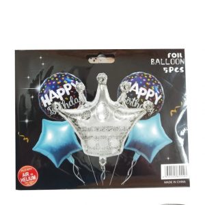 Globo modelo corona (hl) plateado