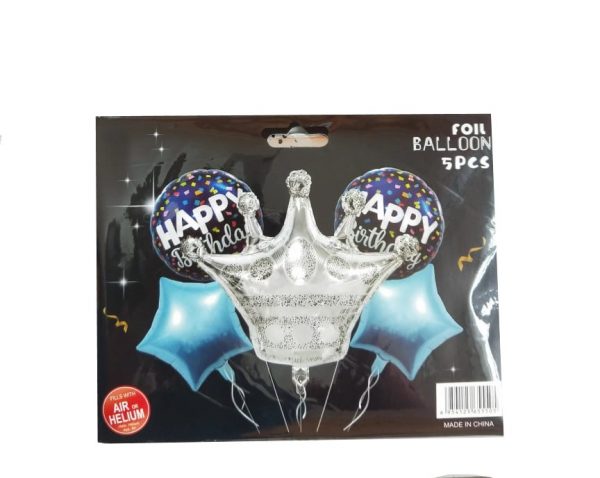 Globo modelo corona (hl) plateado