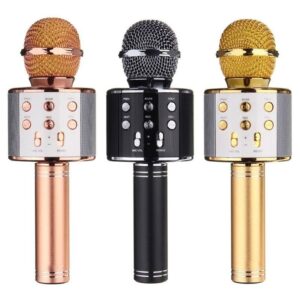 Micrófono karaoke recargable c/ efectos de voz (038C10) HL