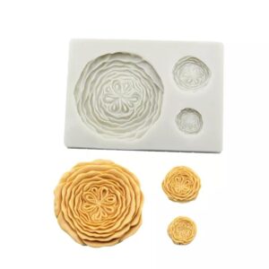 Puntilla de silicona modelo misma flor x 3 G36-003U5 (HL)