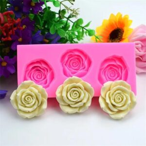Puntilla de silicona rosas x 3 G35-38I7