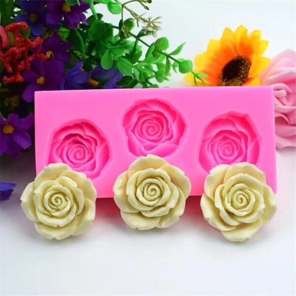 Puntilla de silicona rosas x 3 G35-38I7