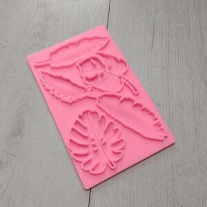 Puntilla de silicona modelo plumas G35-37W4 (HL)