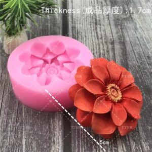 Puntilla de silicona modelo flor (HL) G35-38N12