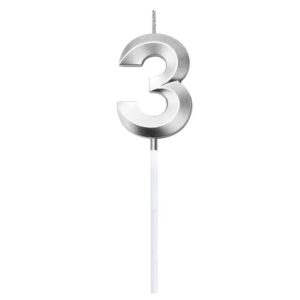 Vela para torta "3" Color no a elección