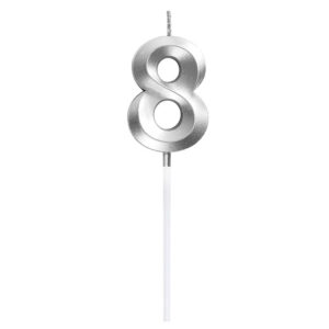 Vela para torta "8" Color no a elección