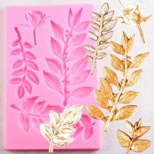 Puntilla de Silicona Hojas y Rosa G50-026B2