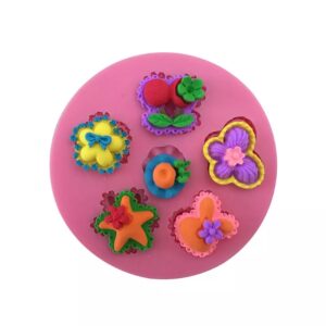 Puntilla de Silicona Flor, Estrella, Conejito , Mariposa , Fruta G50-025X3