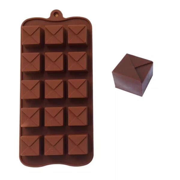 Molde de Silicona Bombones Cajitas/Cubos