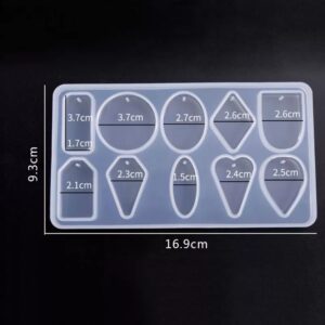 Molde de Silicona p/ Resina Diferentes Formas G51-046A50