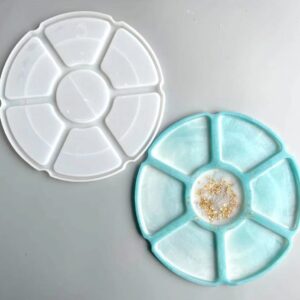 Molde de Silicona p/ Resina con Divisiones G57-006X7