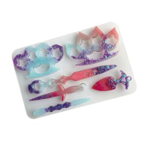 Molde de Silicona p/ Resina Espadas G57-007E5