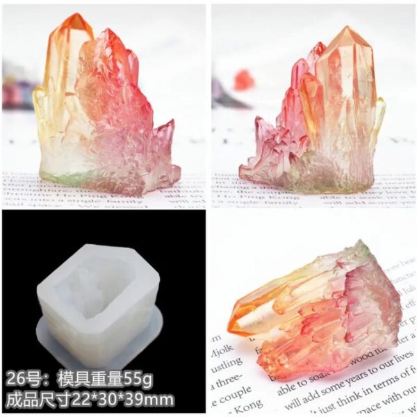 Molde de Silicona p/ Resina Piedras G57-006R5