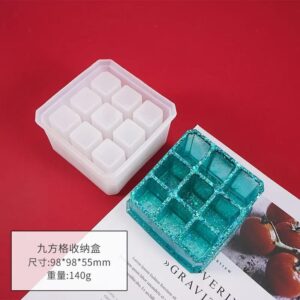 Molde de Silicona p/ Resina Caja con Diviones G57-007W6