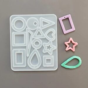 Molde de Silicona p/ Resina Diferentes Formas G68-002P5
