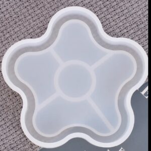 Molde de Silicona p/Resina de Flor con Divisiones 001E10