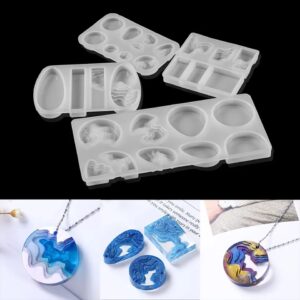 Molde de Silicona p/Resina Diferenes Formas 001J10