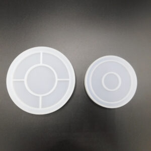 Packx2 Molde de Silicona p/Resina Círculo con Divisiones 002H10