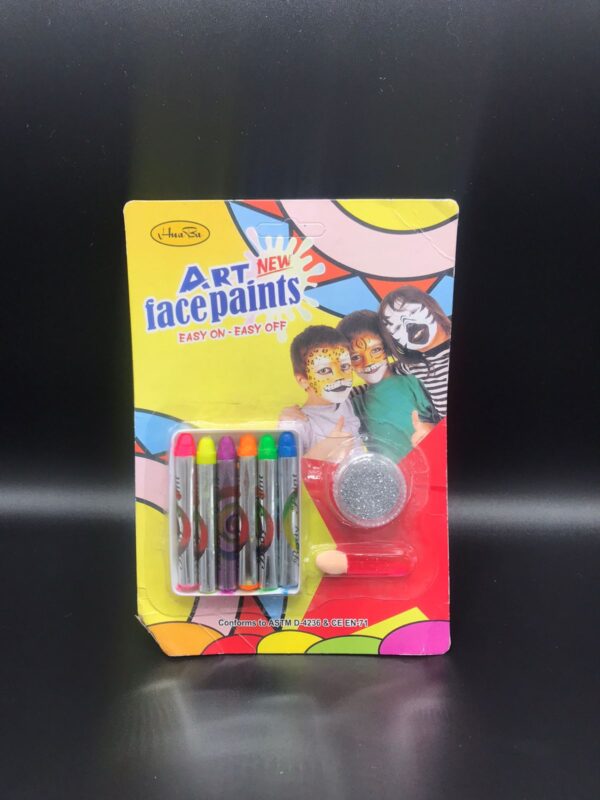 Crayones para la la cara+ brillo + pincel 6850