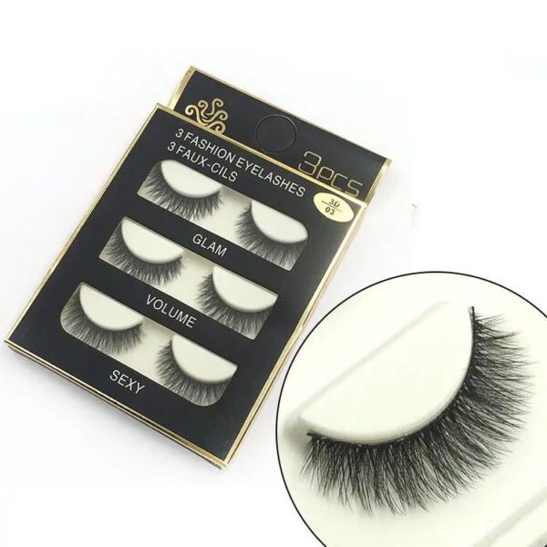 Set x3 Pares de Pestañas Postizas
