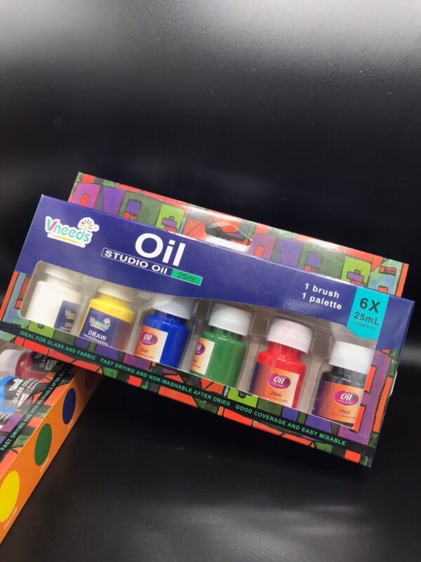 Set de pinturas acrilicas Oil + pincel V.03.43
