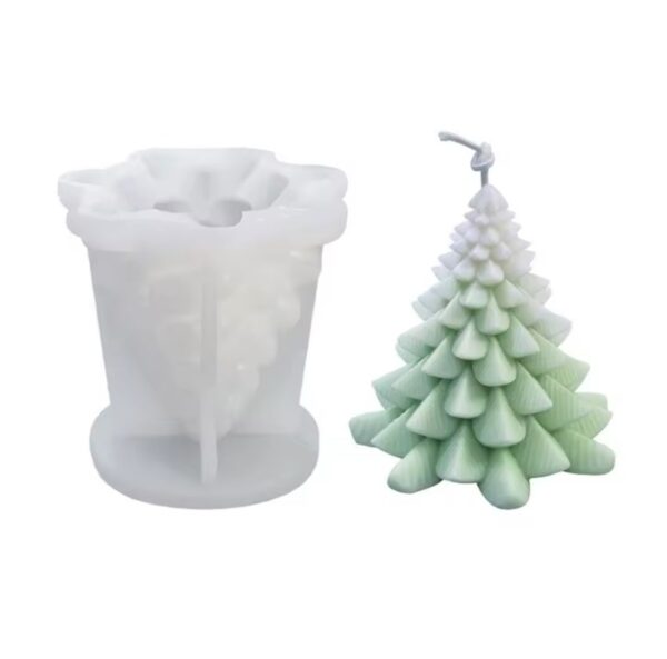 Molde de Silicona p/ Vela  Arból de Navidad  H15-012M20