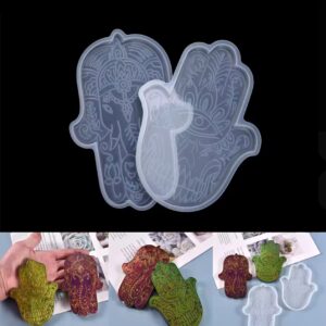 Molde de Silicona p/Resina Mano de Fátima x2 H12-020C20