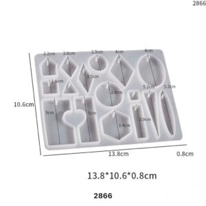 Molde de Silicona p/ Resina Diferentes Formas  G91-030L5
