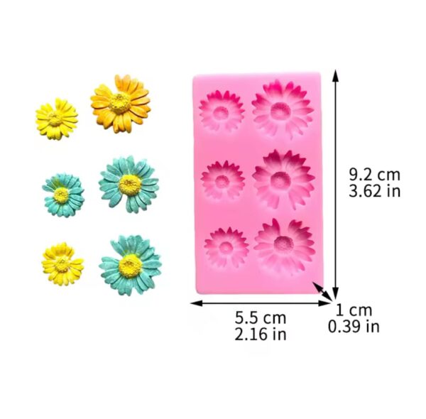 Puntilla de Silicona x6 Flores H25-002H15