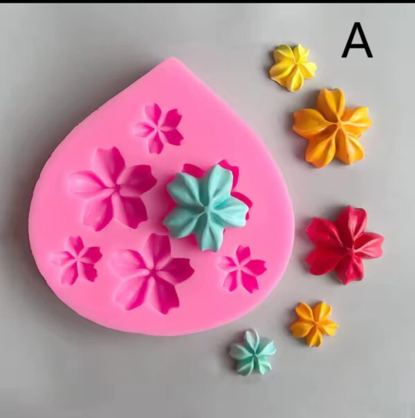 Puntilla de Silicona x6 Flores H11-013H7