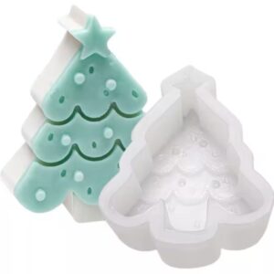 Molde de Silicona p/ Vela Arbol de Navidad H15-012J20