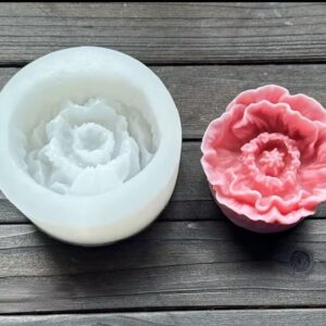Molde de Silicona p/Vela Flor H11-012F7