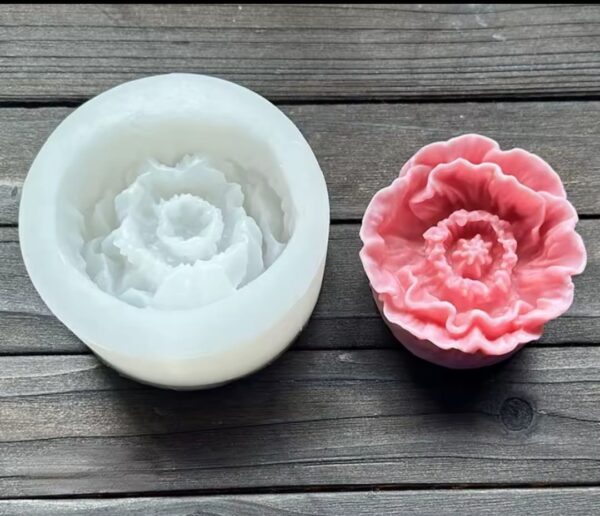 Molde de Silicona p/Vela Flor H11-012F7