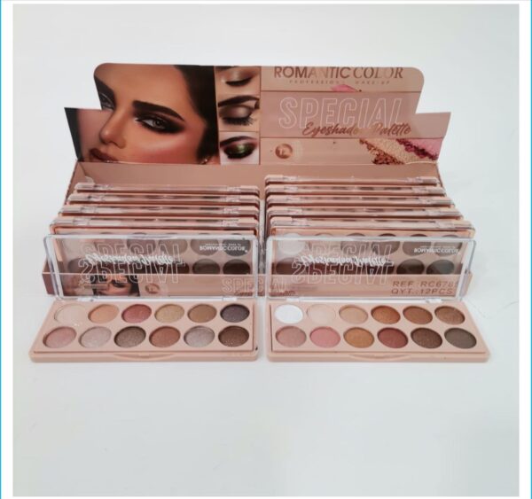 MAQUILLAJE PALETA SOMBRA DE OJOS COM BRILLO